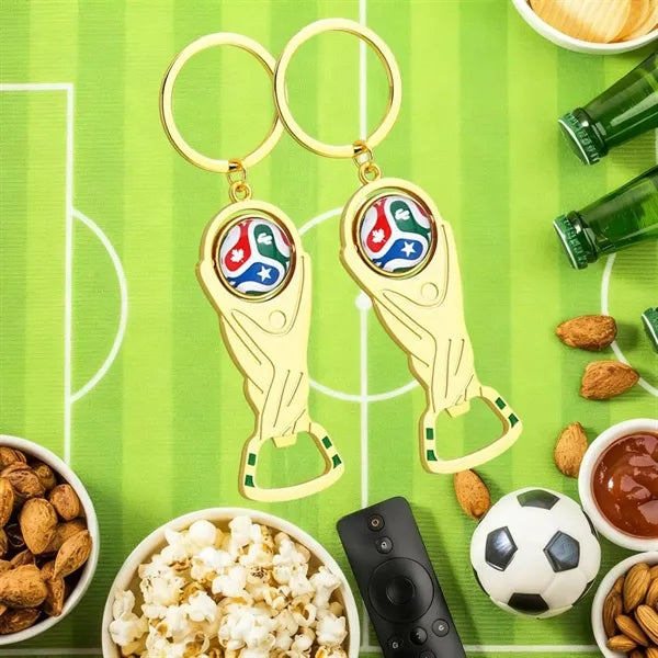 World Cup Football Bottle Opener Keychain
