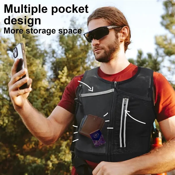 Multi-pocket Sports Vest Bag For Outdoor Use