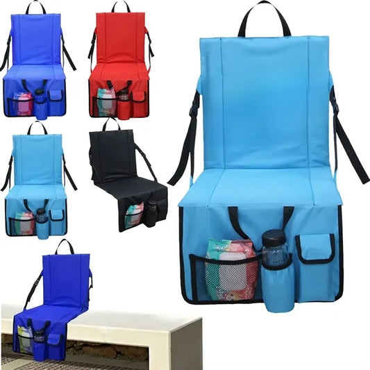 Portable Seat Cushion with Pocket for Outdoor Use