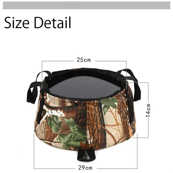 Folding Portable Water Basin for Outdoor Travel