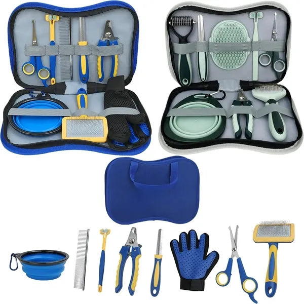 Pet Grooming Kit 8-Piece Set with Storage Bag