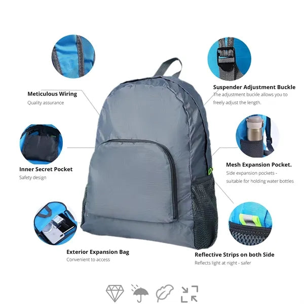 Lightweight Foldable Backpack for Outdoor Use