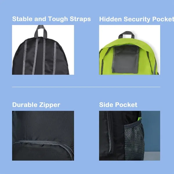 Lightweight Foldable Backpack for Outdoor Use