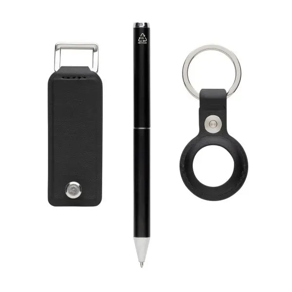 Recycled Aluminium Pen Keychain Set