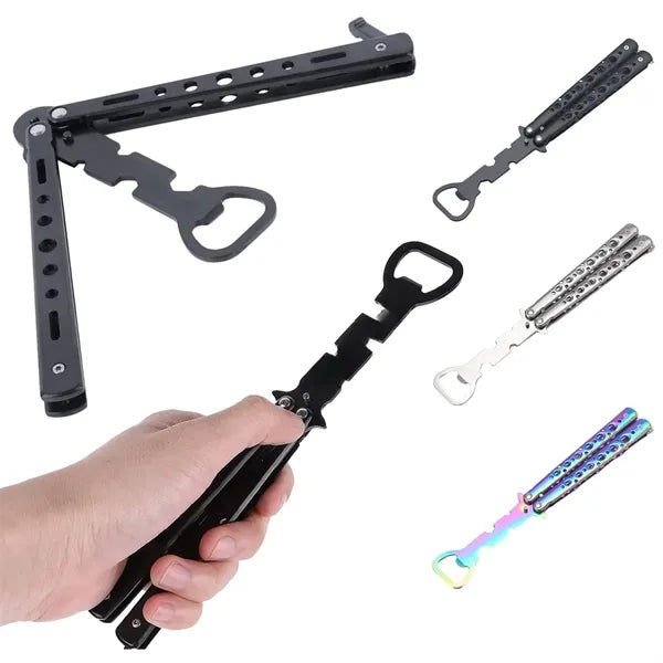 Butterfly Knife Shape Bottle Opener