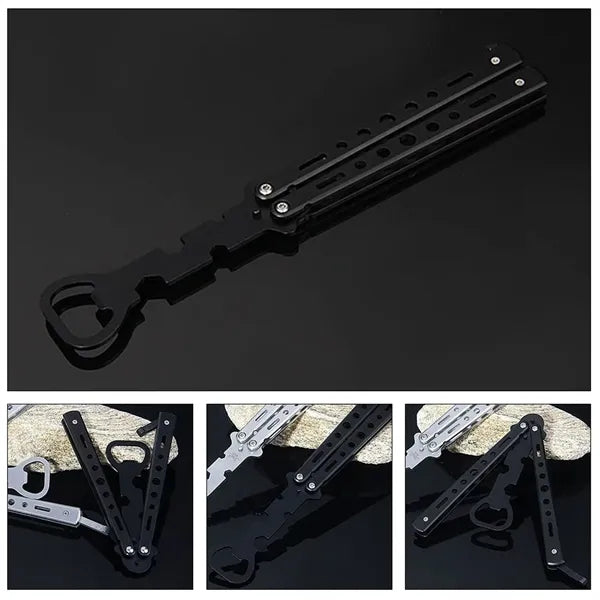 Butterfly Knife Shape Bottle Opener