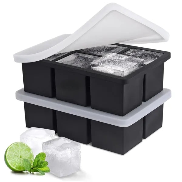 6/8 Grid Ice Cube Maker with Lid