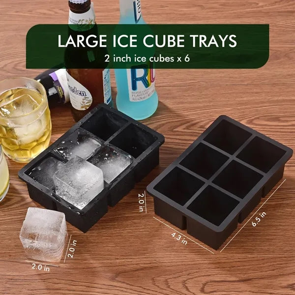 6/8 Grid Ice Cube Maker with Lid