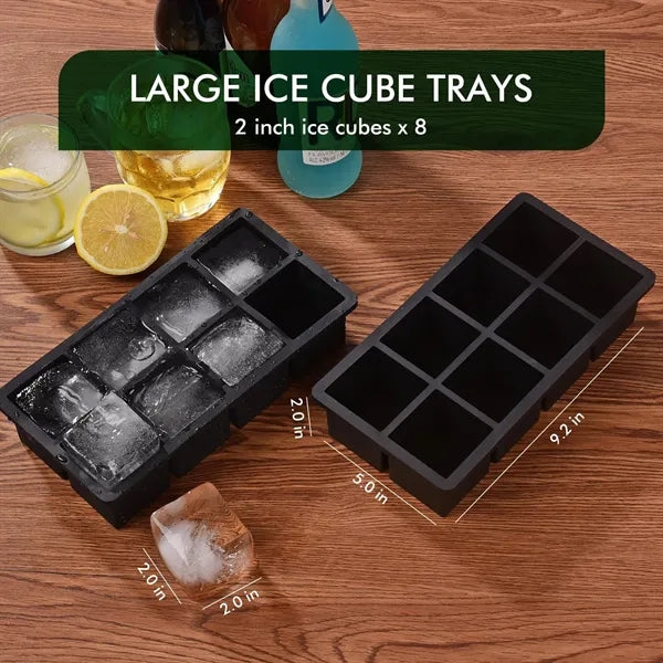 6/8 Grid Ice Cube Maker with Lid