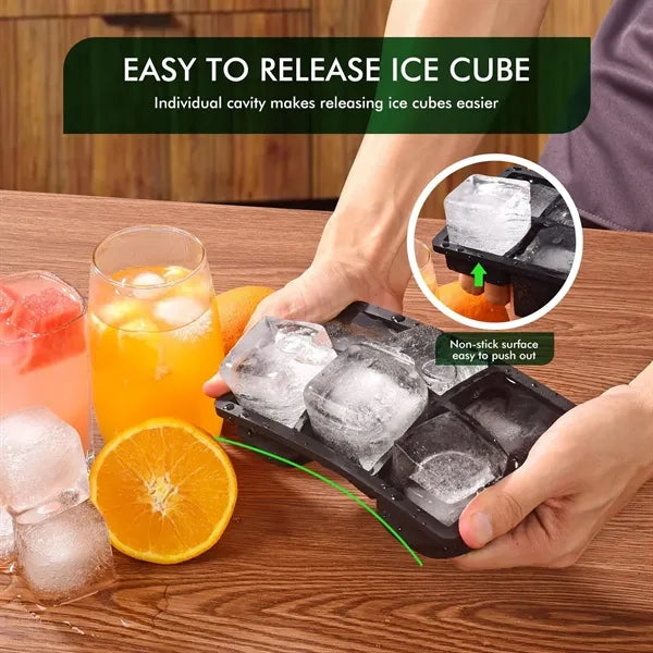 6/8 Grid Ice Cube Maker with Lid