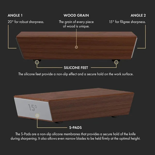 Wooden Rolling Knife Sharpener