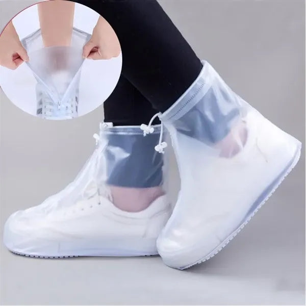Waterproof Slip-On Shoe Protectors with Zipper