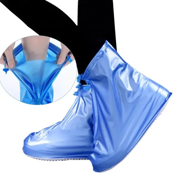 Waterproof Slip-On Shoe Protectors with Zipper