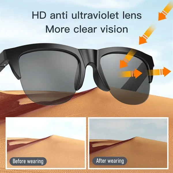 Bluetooth Smart Anti-UV Glasses with Open Speaker