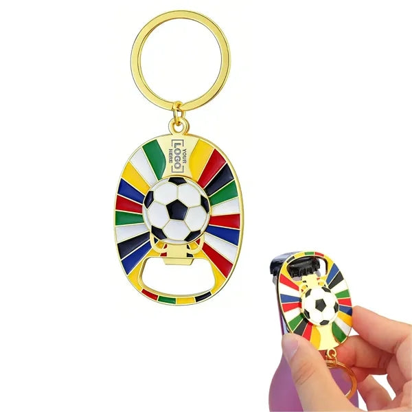 World Cup Football Bottle Opener Keychain Small Charm