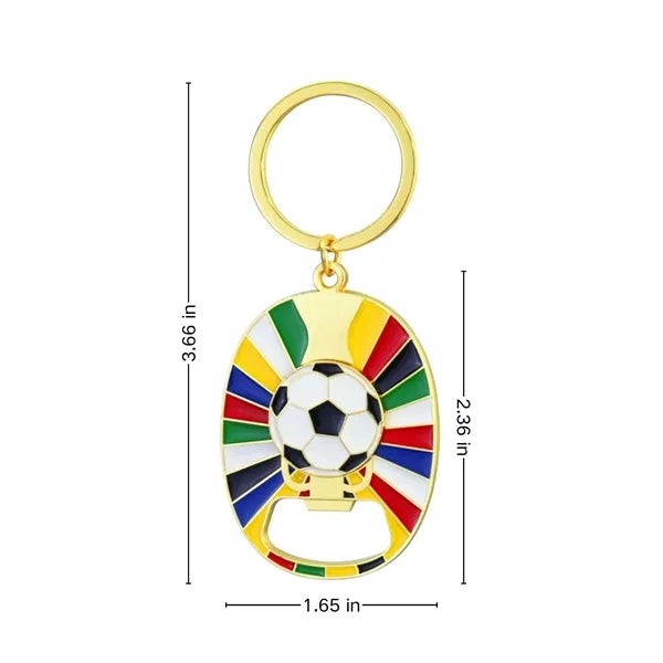 World Cup Football Bottle Opener Keychain Small Charm