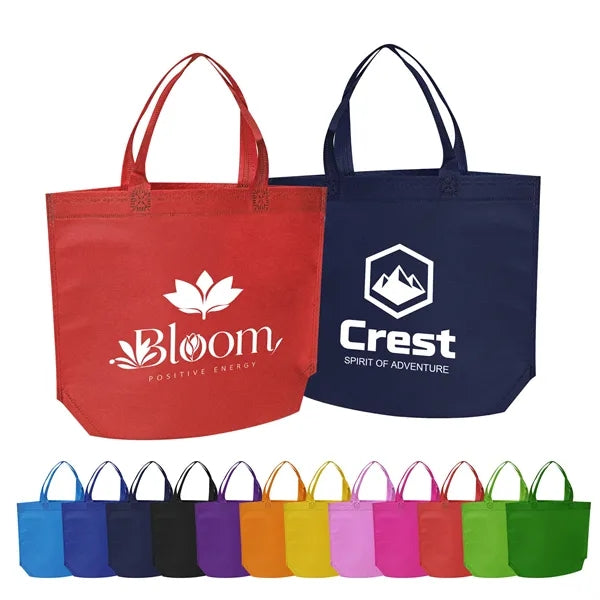 13"x10"x4" Non Woven Shopping Tote Bag