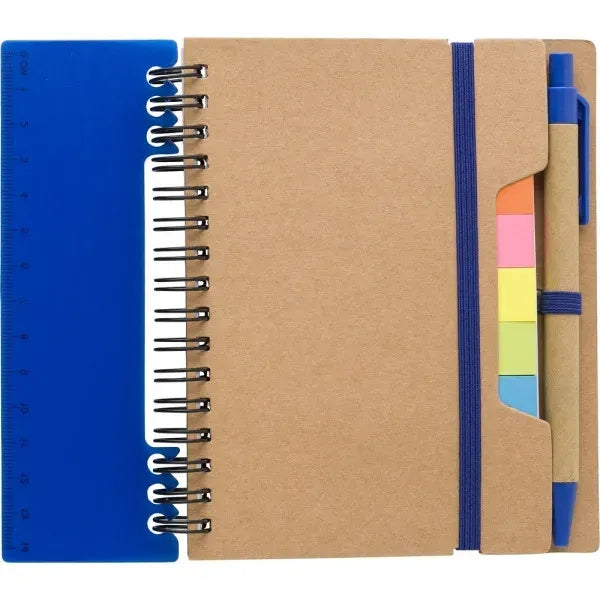 Spiral Notebook With Sticky Pen And Ruler