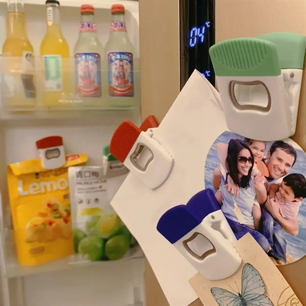 2 in 1 Magnetic Sealing Clip Bottle Opener