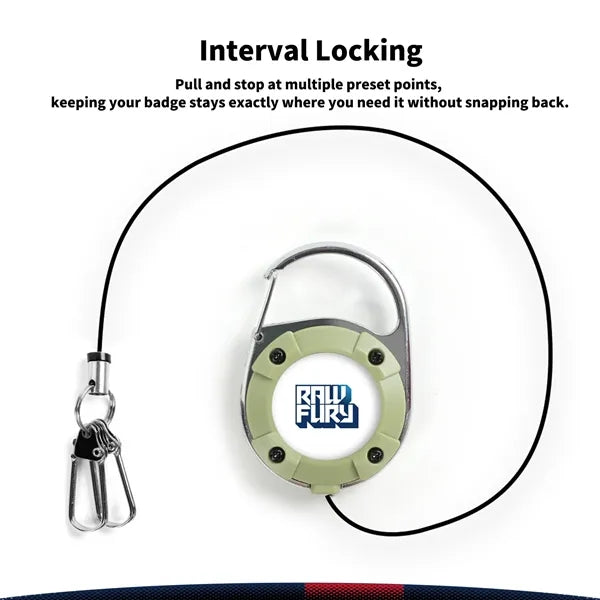 Hawkbrook Interval Locking Retractable Badge Reel