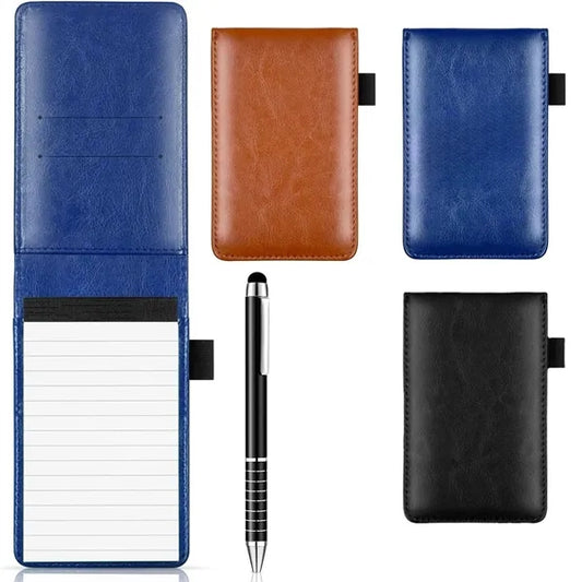 Small Pocket Notepad Holder Set with Pen