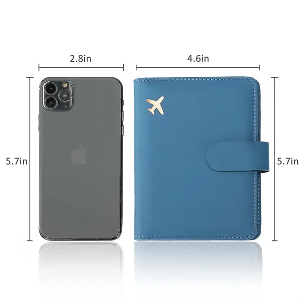 Waterproof Rfid Blocking Leather Passport Holder Cover Case