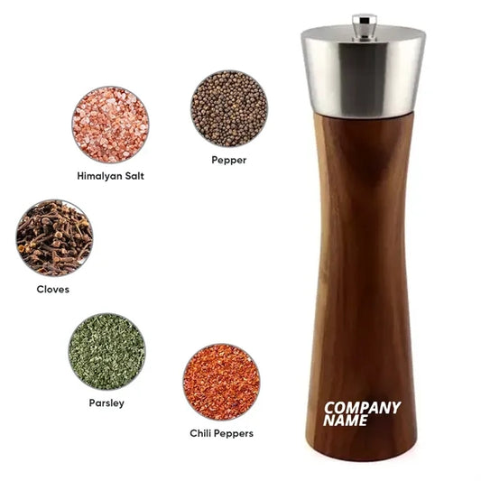 8" Wooden Seasoning Grinder