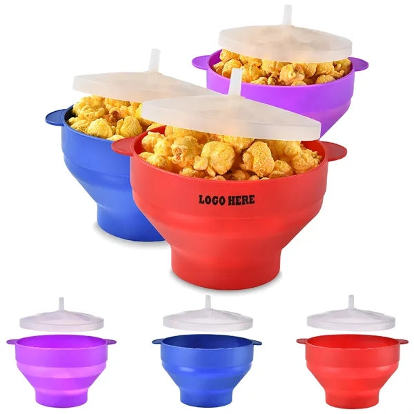 Collapsible Microwave Popcorn Bowl