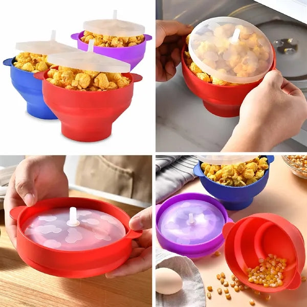 Collapsible Microwave Popcorn Bowl