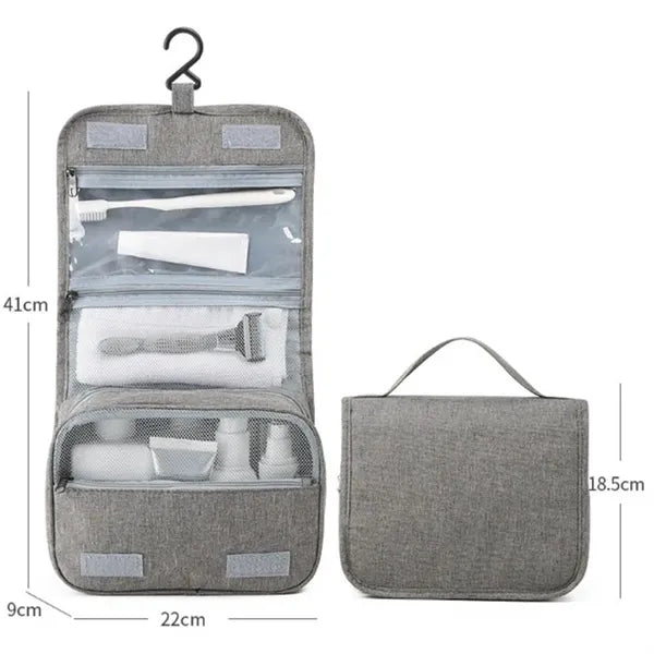 Portable toiletries travel bag