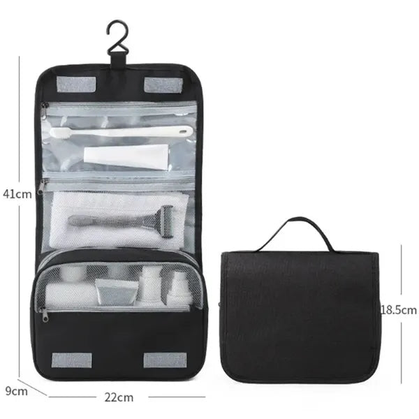 Portable toiletries travel bag