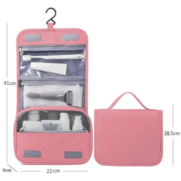 Portable toiletries travel bag