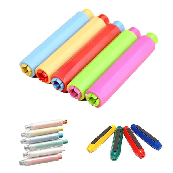 School Teaching Natural Chalk Case Box Clip Holder