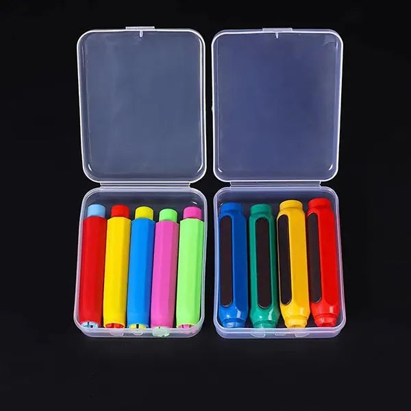 School Teaching Natural Chalk Case Box Clip Holder