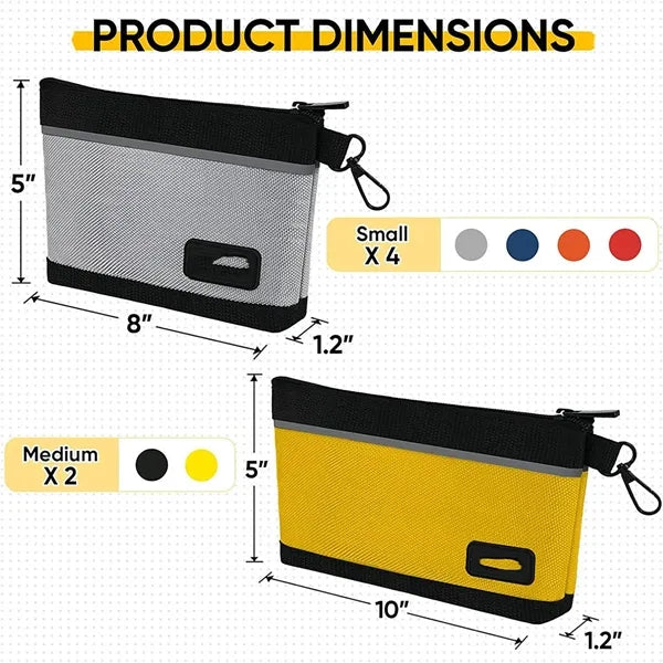 Tool Pouches With Zipper Oxford Waterproof Utility Bag