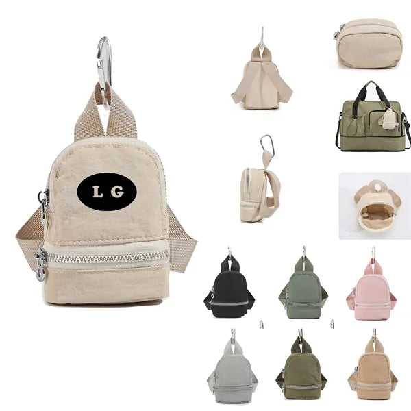 Mini Backpack Coin Purse with Zipper