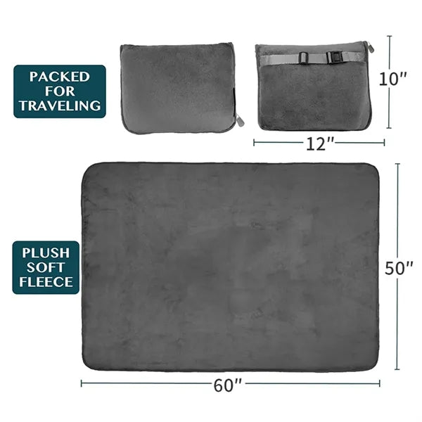 Polar Fleece Airline Travel Blanket