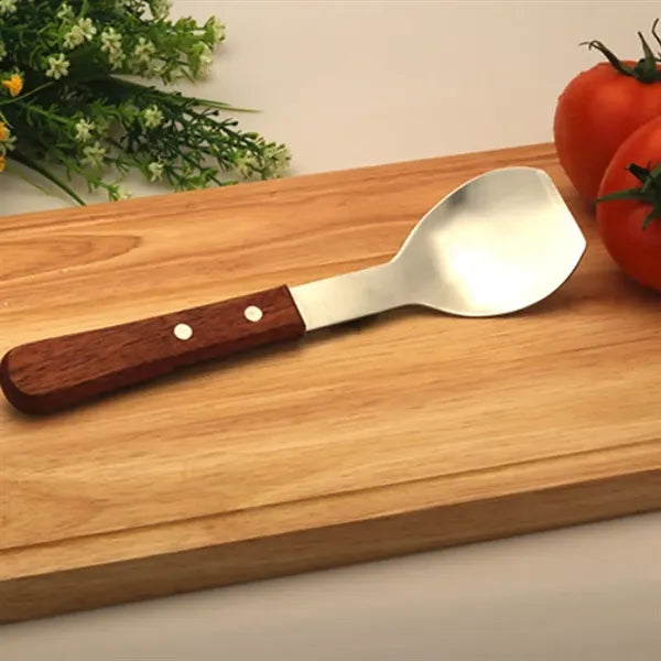 Stainless Steel Ice Cream Scoop w/ Wood Handle Kitchen Tool