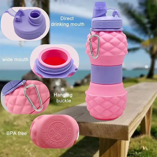 Fruit Collapsible Portable Foldable Travel Water Bottle