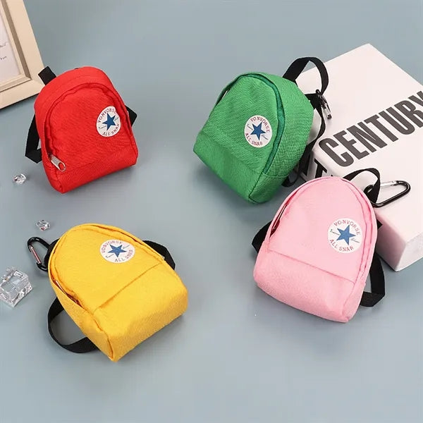 Canvas Wallet Keychain Mountaineering Backpack Storage Bag