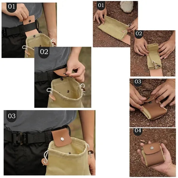 Foldable Outdoor Canvas Storage Bag