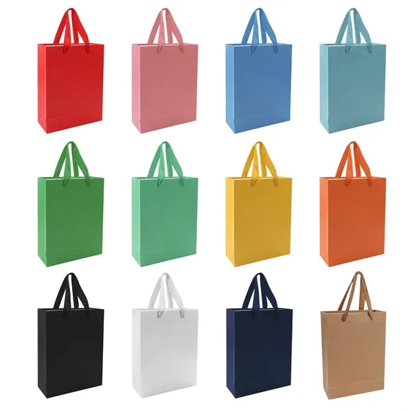Small Paper Gift Bags W/ Handles 8" 4" 10"