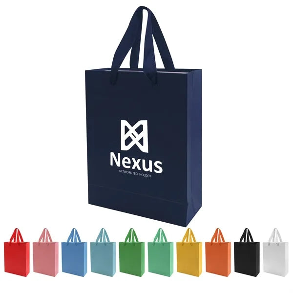 Small Paper Gift Bags W/ Handles 8" 4" 10"