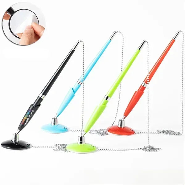Secure Pen with Adhesive Chain