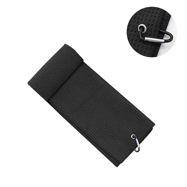 Microfiber Fabric Waffle Golf Towels with Carabiner Clip