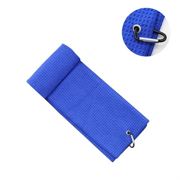 Microfiber Fabric Waffle Golf Towels with Carabiner Clip