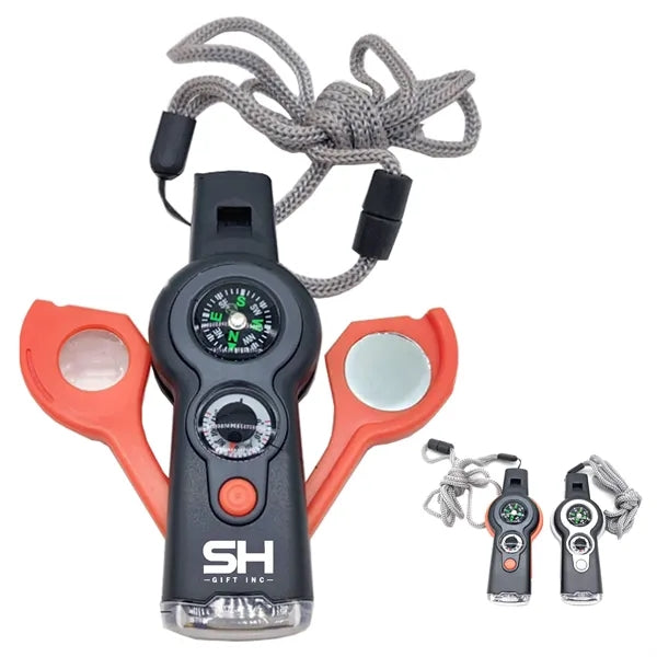 7-in-1 Emergency Survival Function Whistle