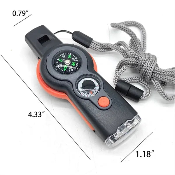 7-in-1 Emergency Survival Function Whistle
