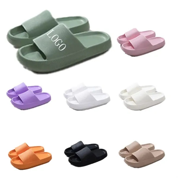 Platform Slippers Women Couples Bath Anti-Slip Home Wear