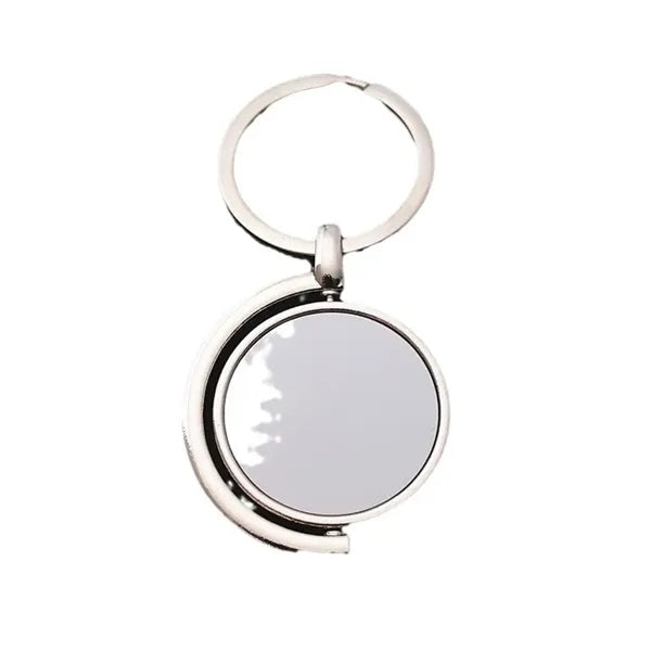 Semi-Circle Metal Rotate Keyring Spinning Keychain